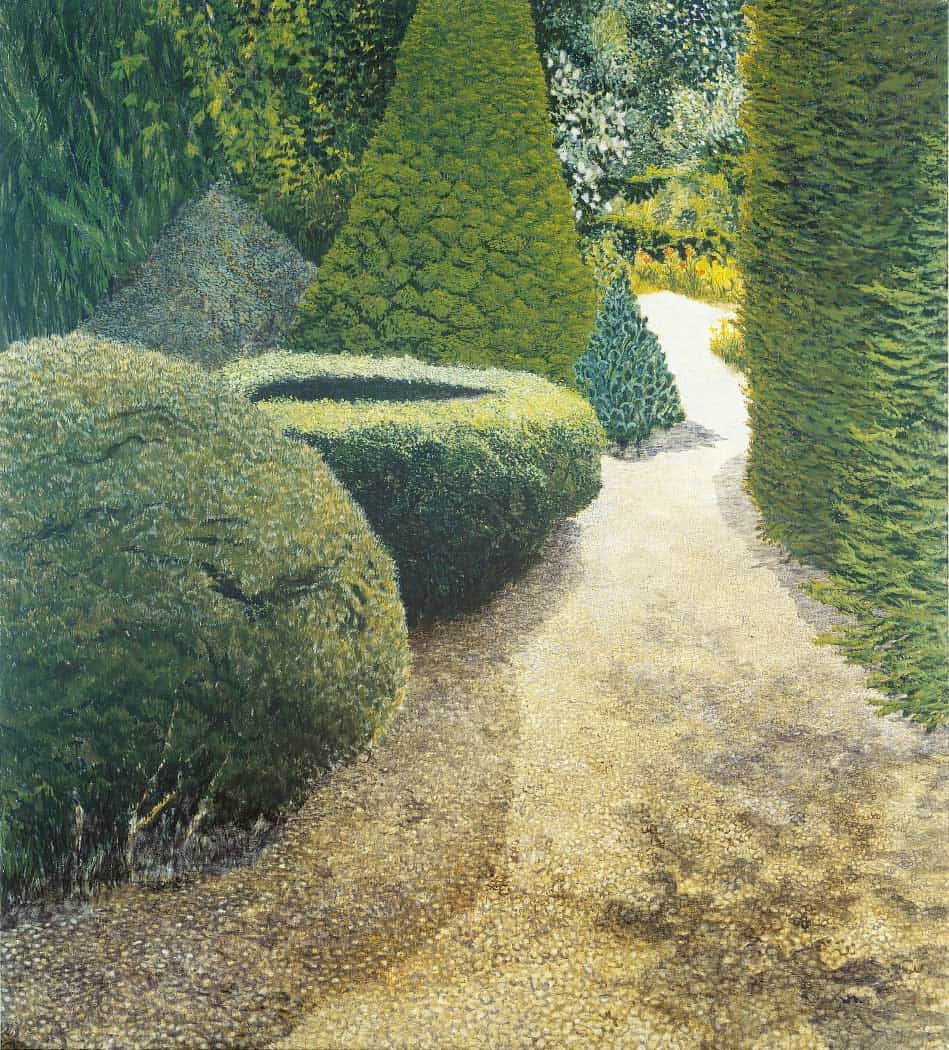 Pierre Montant _ Artiste peintre _ Suisse _ Tableaux _ Années 1980 _ Jardin d'Euclide