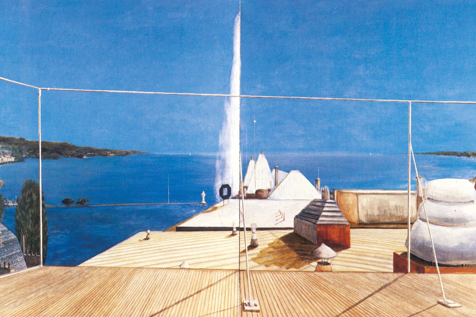 Pierre Montant _ Artiste peintre _ Suisse _ Tableaux _ Années 1980 _ Voyaging deck