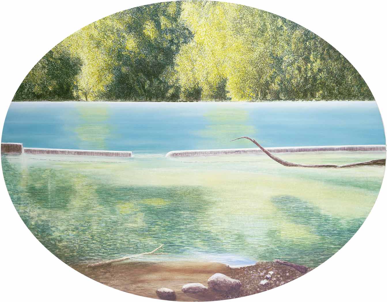 Pierre Montant _ Artiste peintre _ Suisse _ Tableaux _ Années 1990 _ Grammaire du fleuve