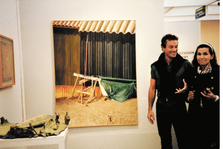 Pierre Montant _ Artiste peintre _ Suisse _ À propos _ Avec la galeriste Marie-Louise Jeanneret _ FIAC _ 1986