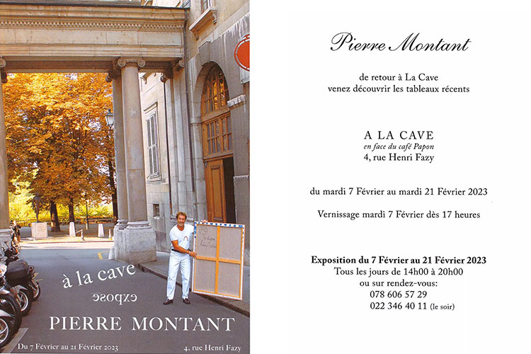 PIERRE MONTANT EXHIBITS AT LA CAVE – 2023